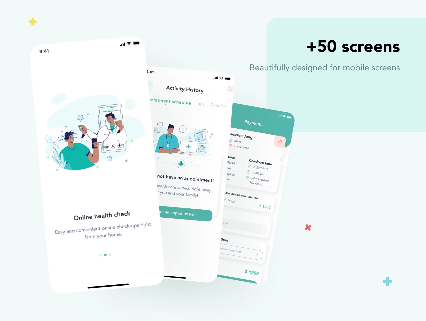 Heally - Medical App UI Kit 3