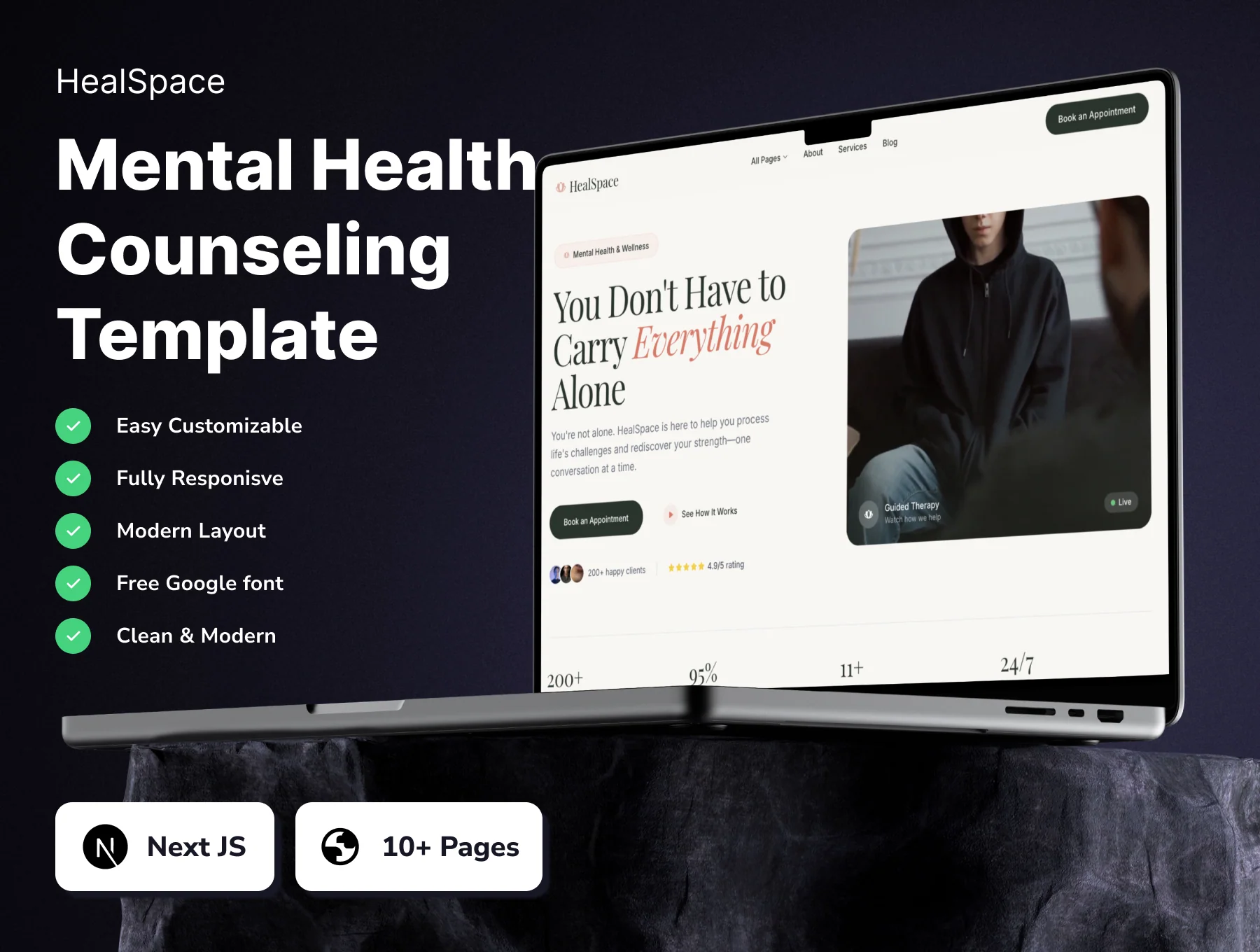 HealSpace - Mental Health Counseling Template