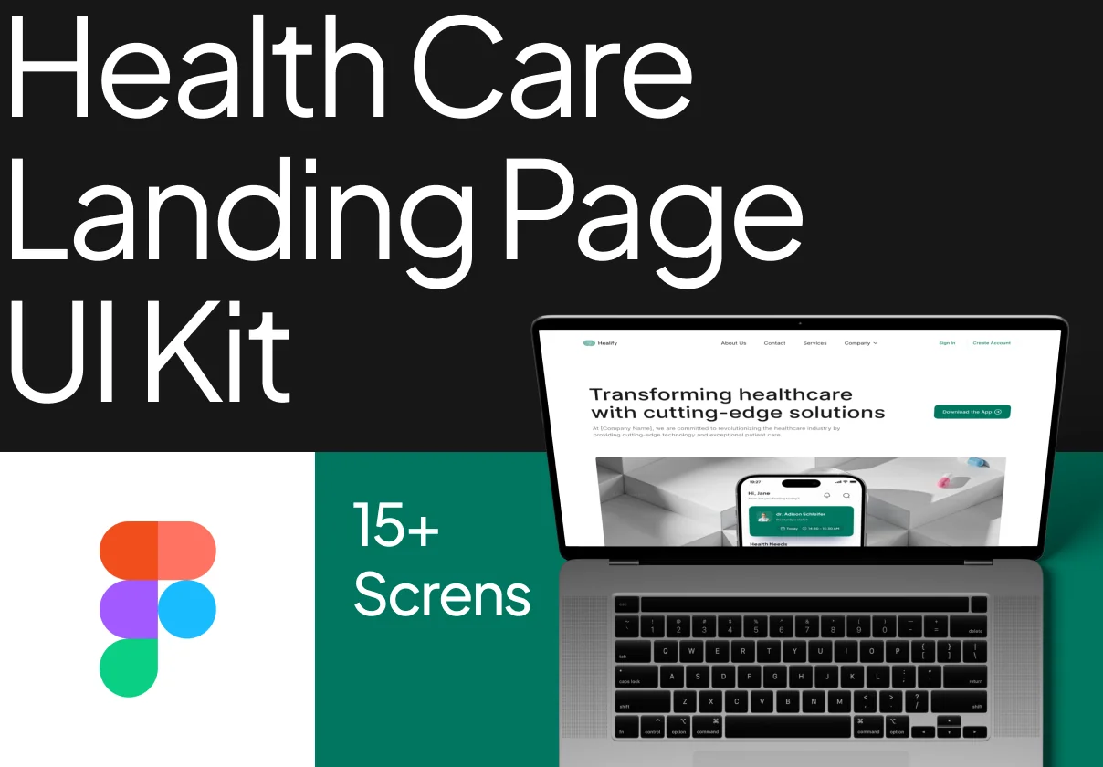 Health Care Landing Page UI Kit