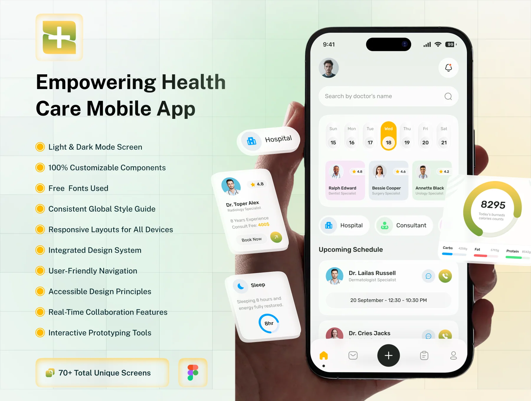 Health Care Mobile App UI Kit