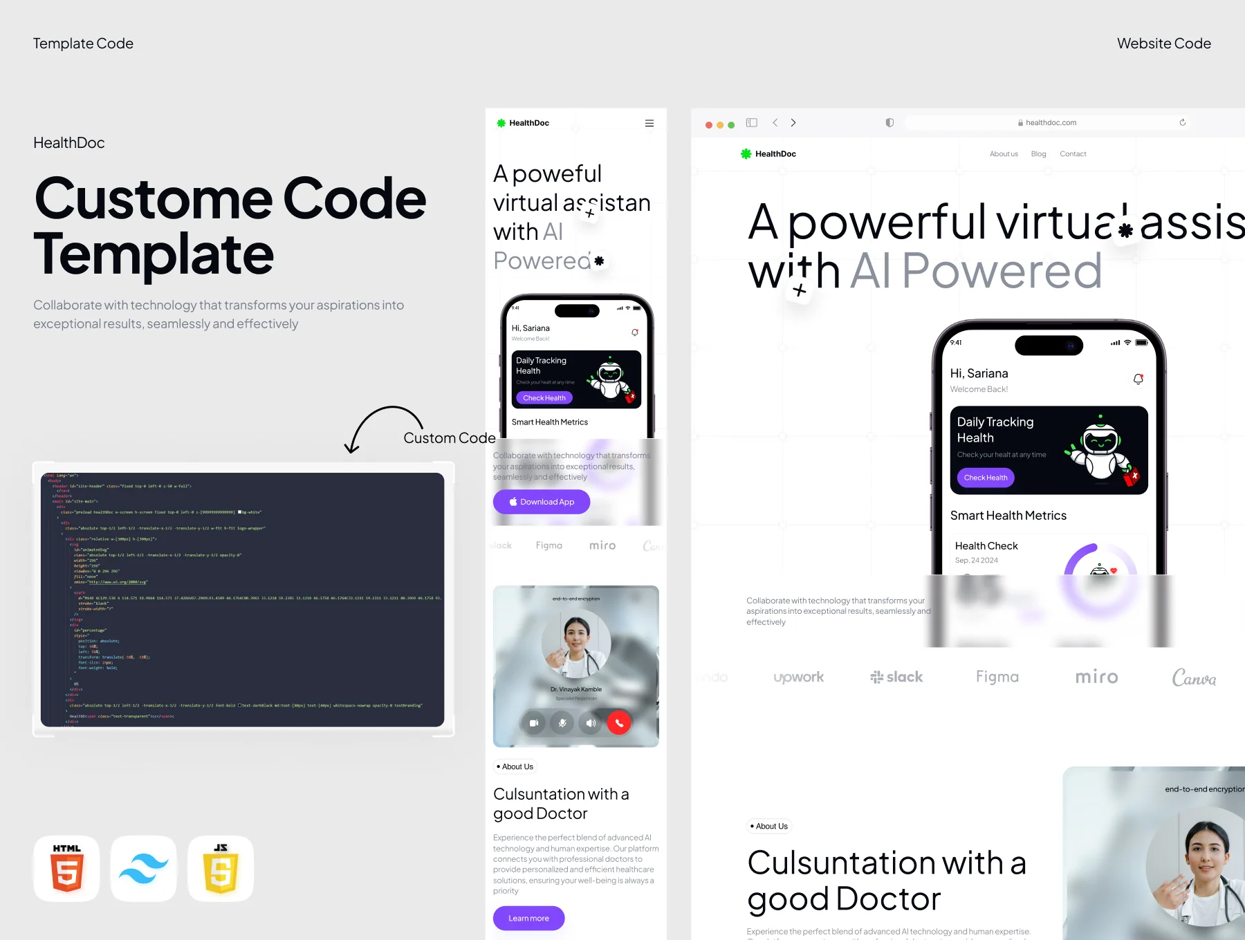 Health Doc Template HTML