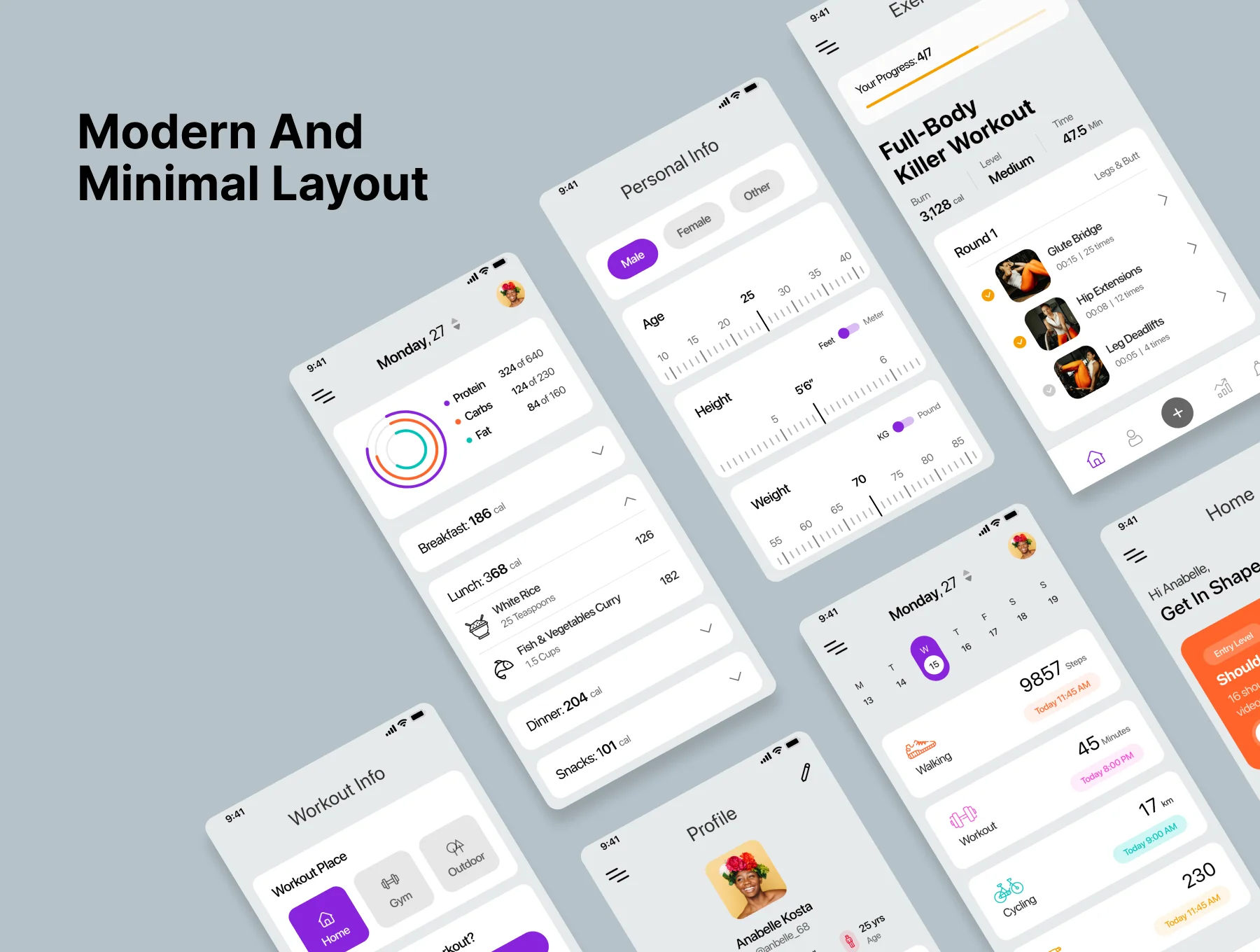 Health & Fitness App UI Kit 5