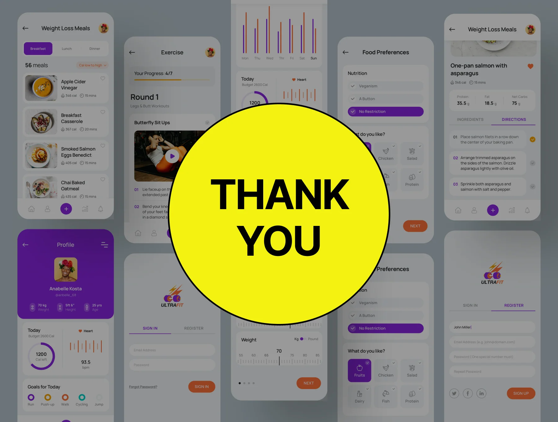 Health & Fitness App UI Kit 6