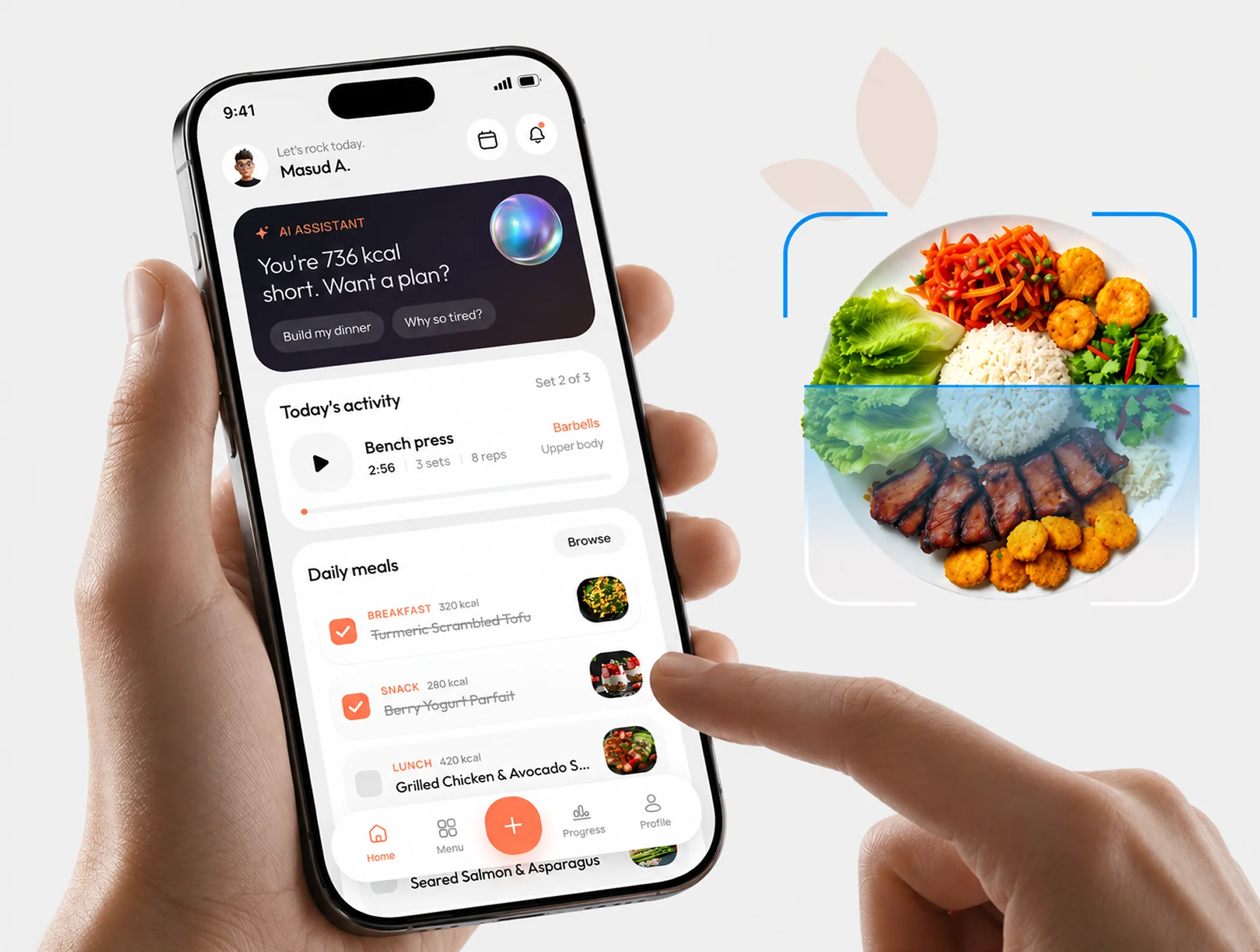 Health, Nutrition & Diet Mobile App UI Kit 2