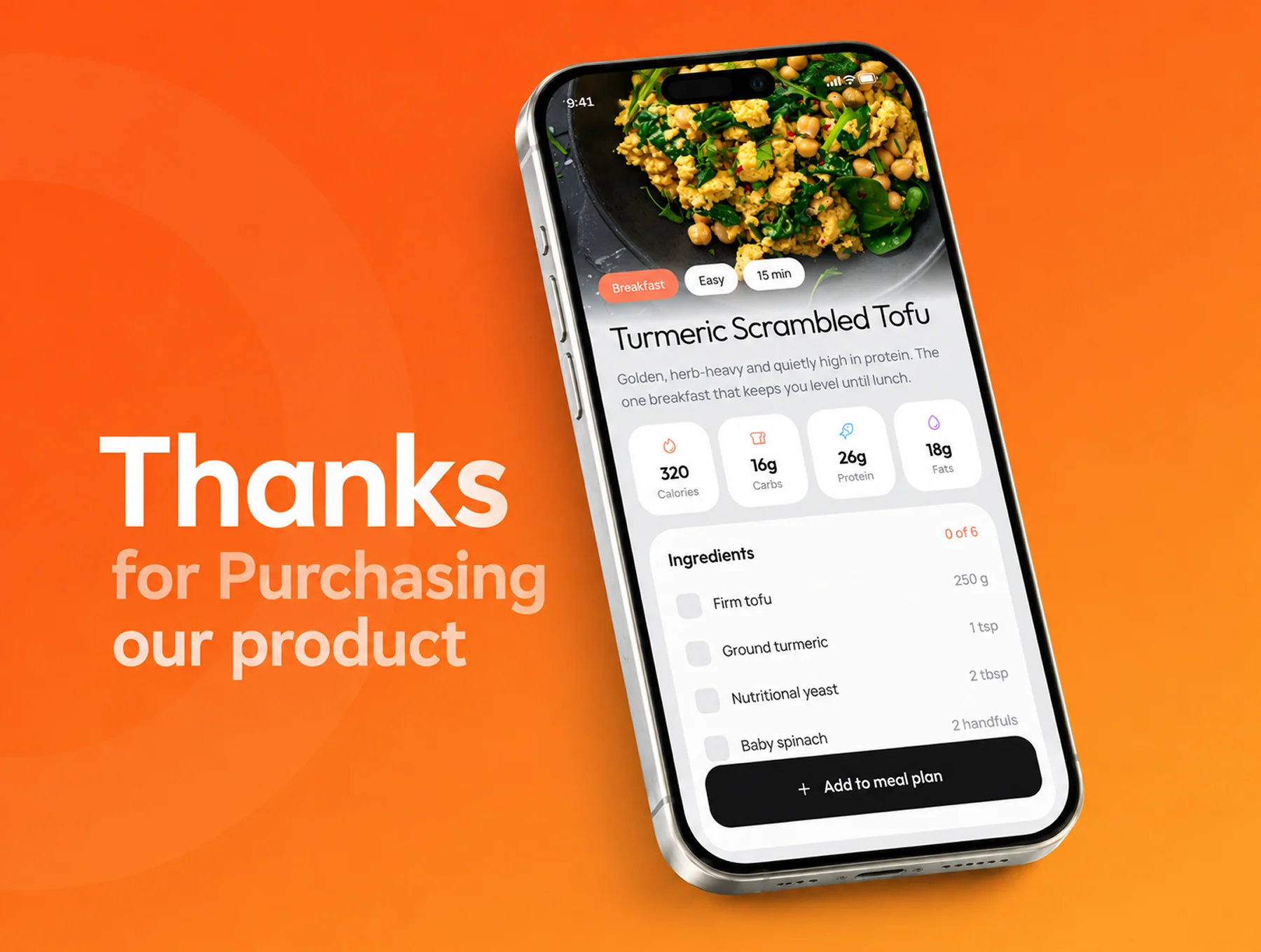 Health, Nutrition & Diet Mobile App UI Kit 6