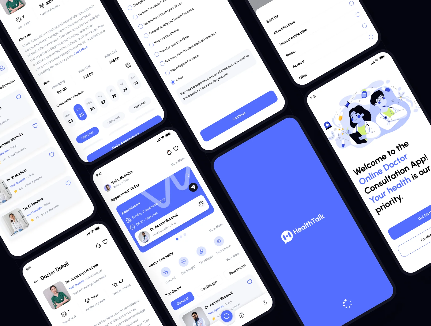 Health Talk - Doctor Appointment Mobile App UI KIT 5