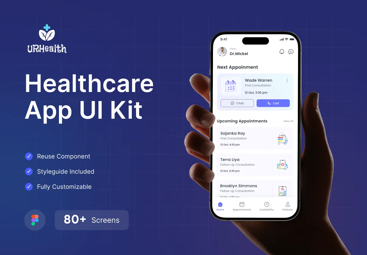 Healthcare App UI Kit Design