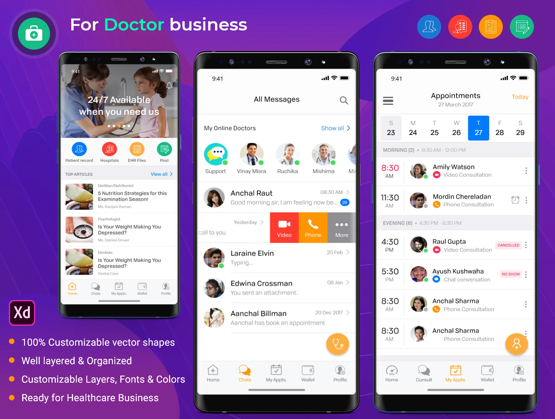 Healthcare Doctor Android UI Kit 2