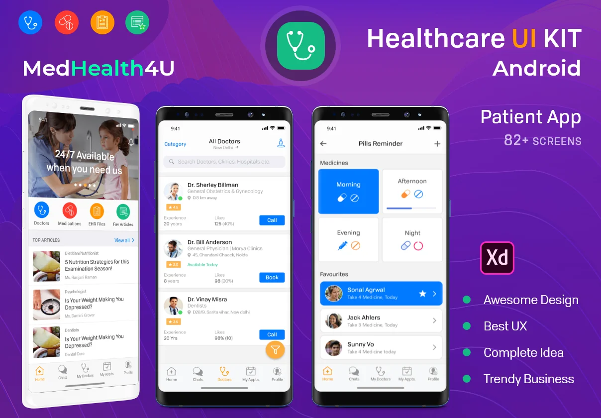 Healthcare medical UI Kit