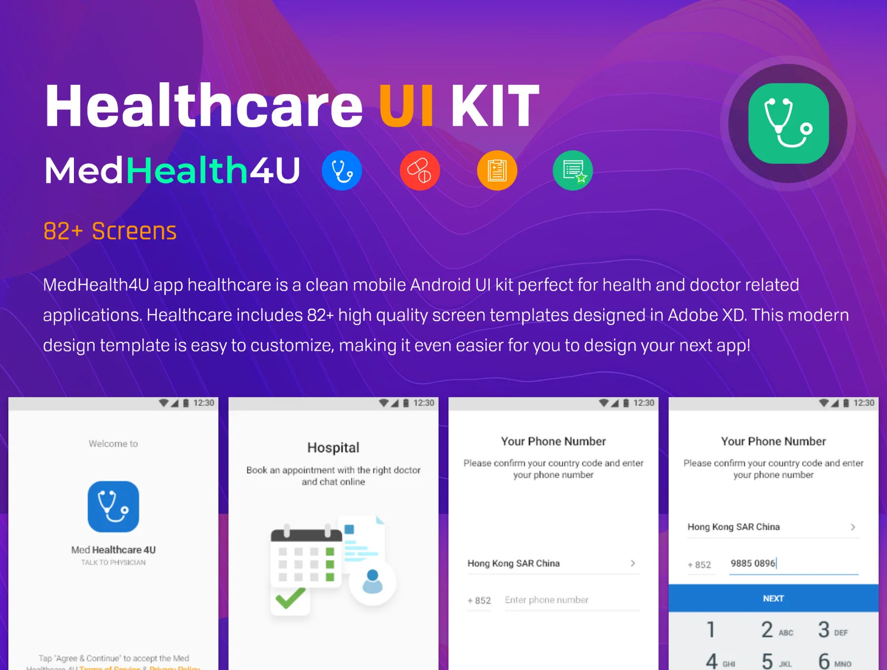 Healthcare medical UI Kit 3