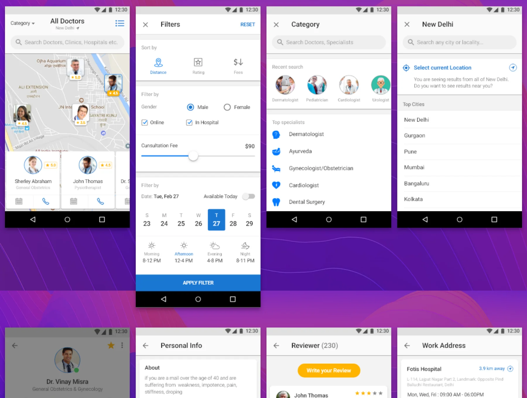 Healthcare medical UI Kit 5