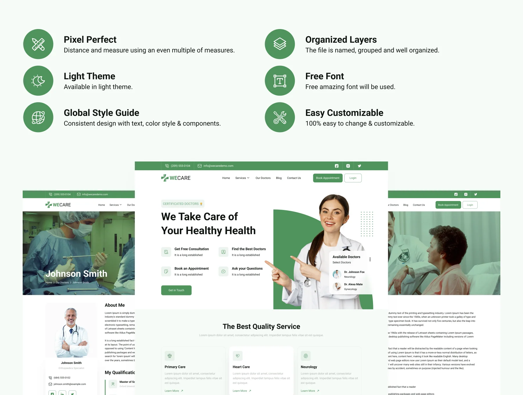 Healthcare Medical Web UI Kit 2
