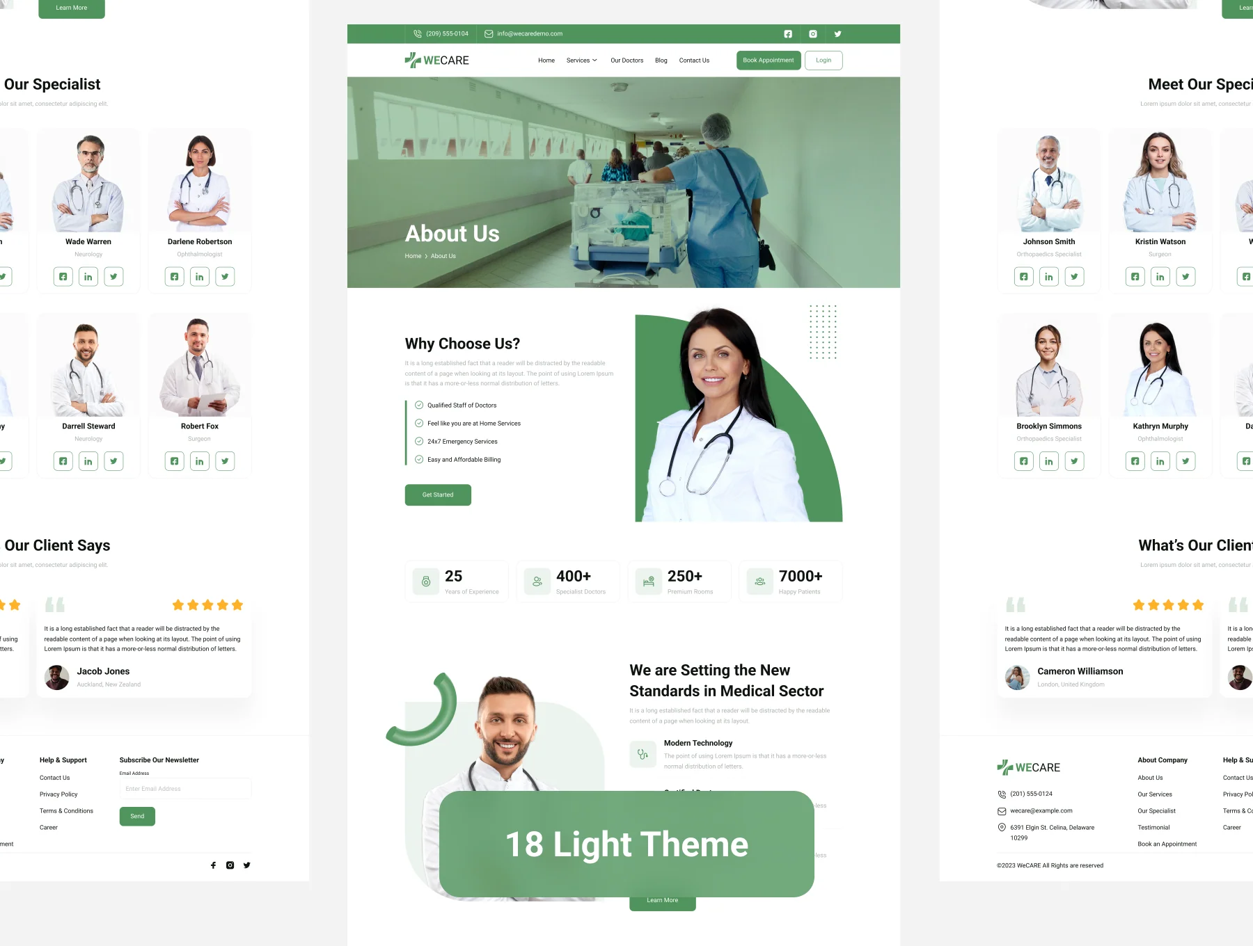 Healthcare Medical Web UI Kit 6