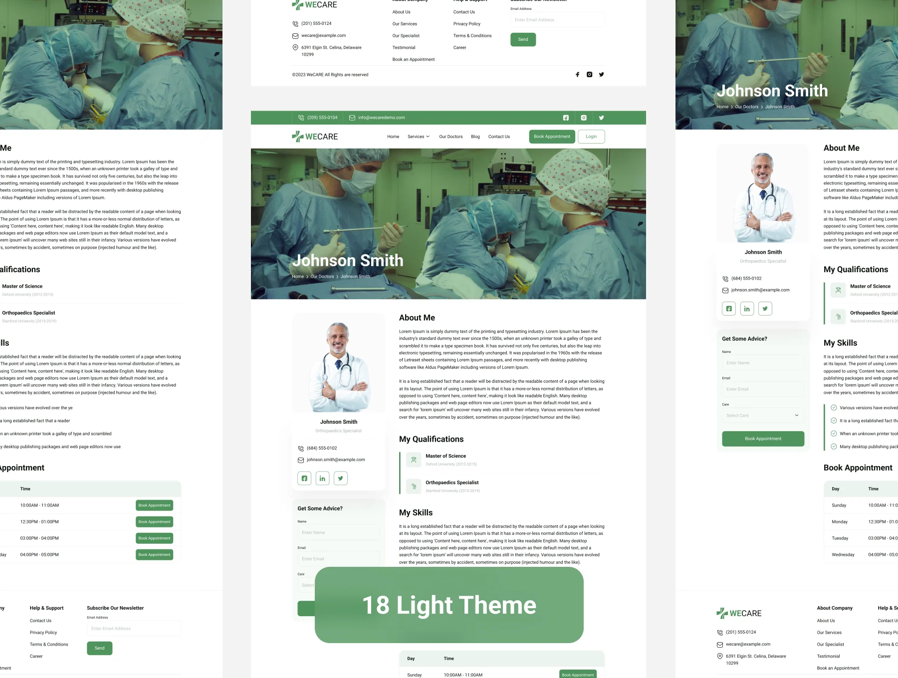 Healthcare Medical Web UI Kit 7