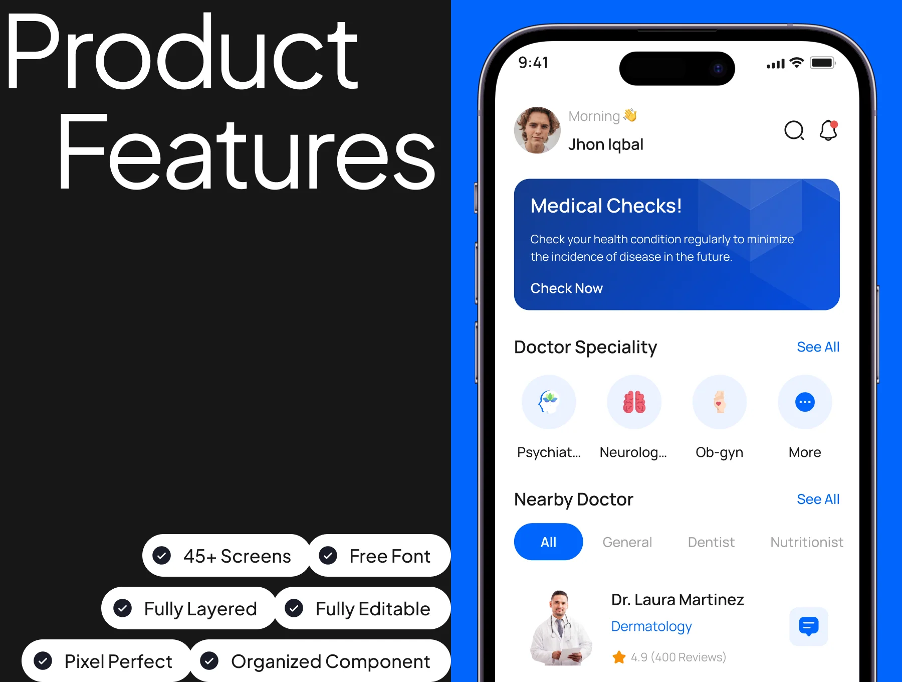 Healthcare Mobile App UI Kit