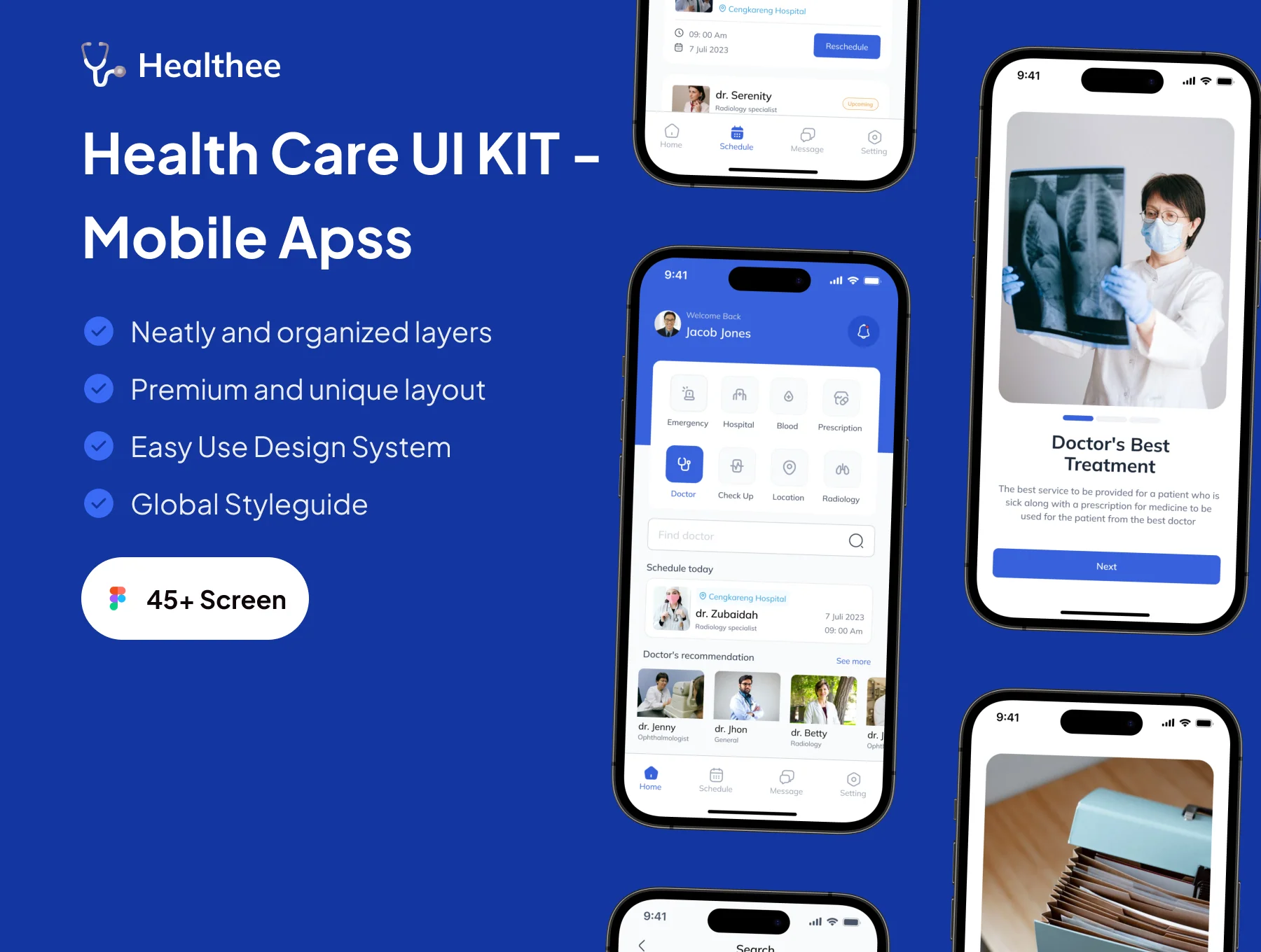 Healthee - Healthcare Mobile App UI KIT