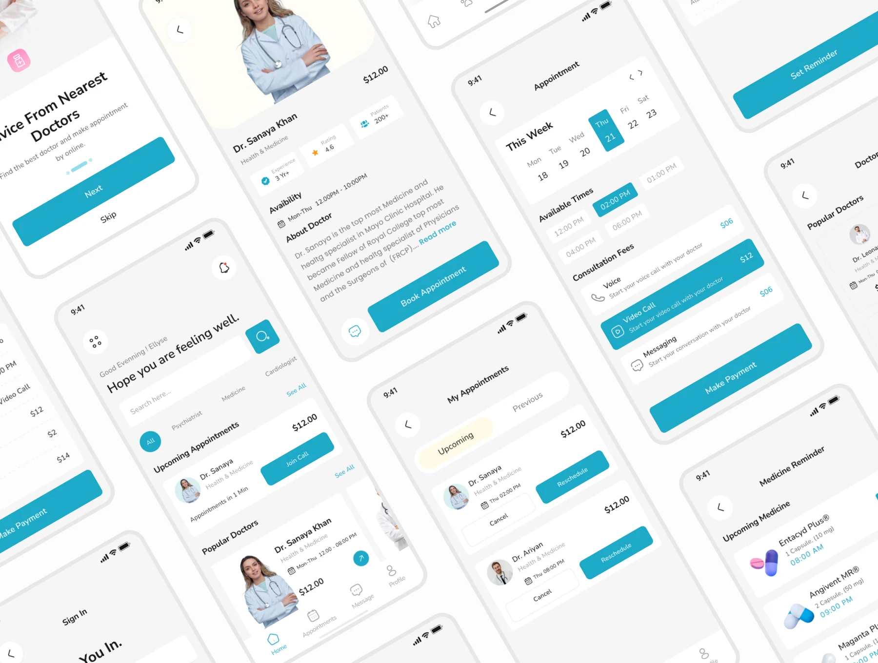 HealthMate - Doctor Appointment Booking App UI Kit 2