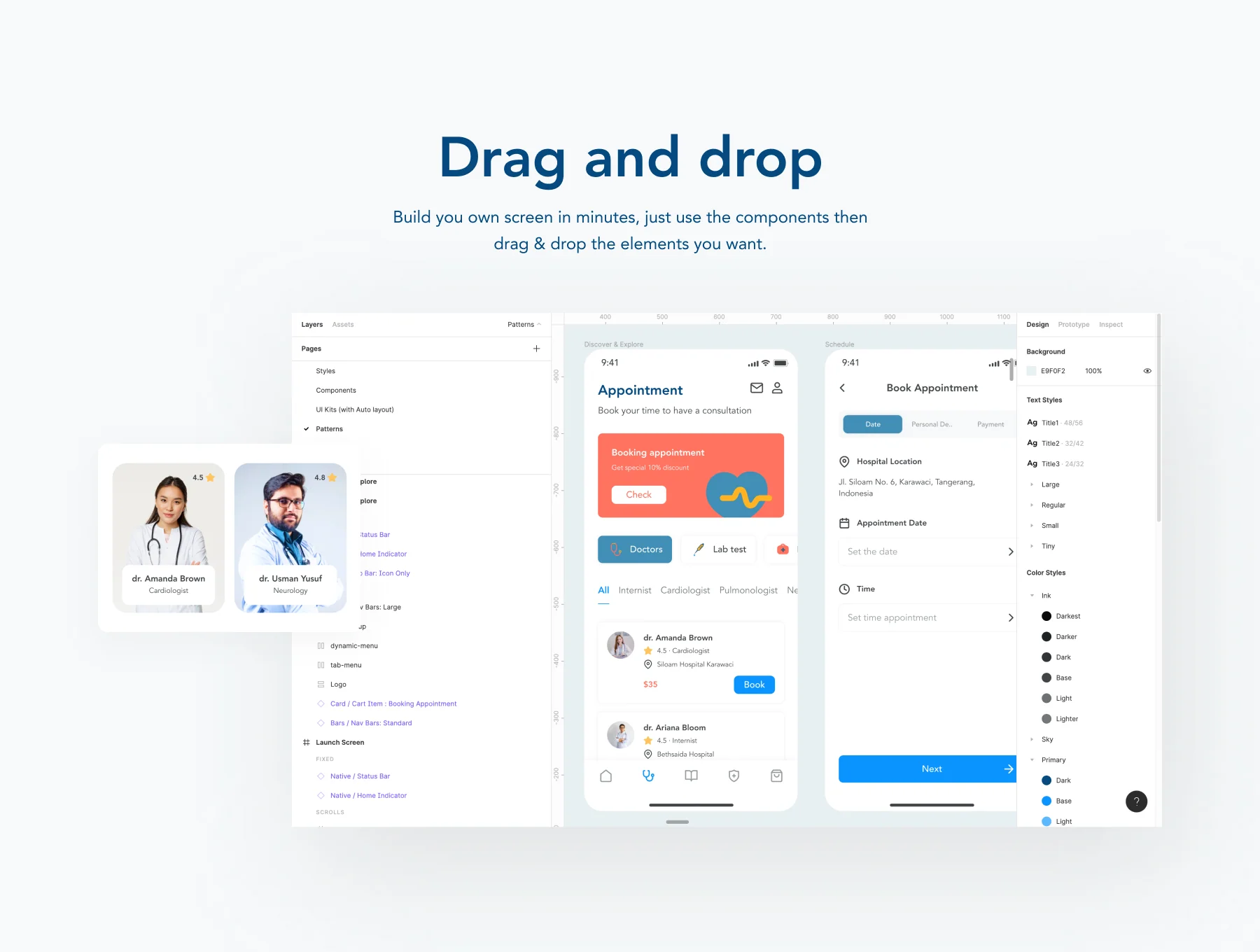 Healthpedia – Medical mobile app design UI Kit 2