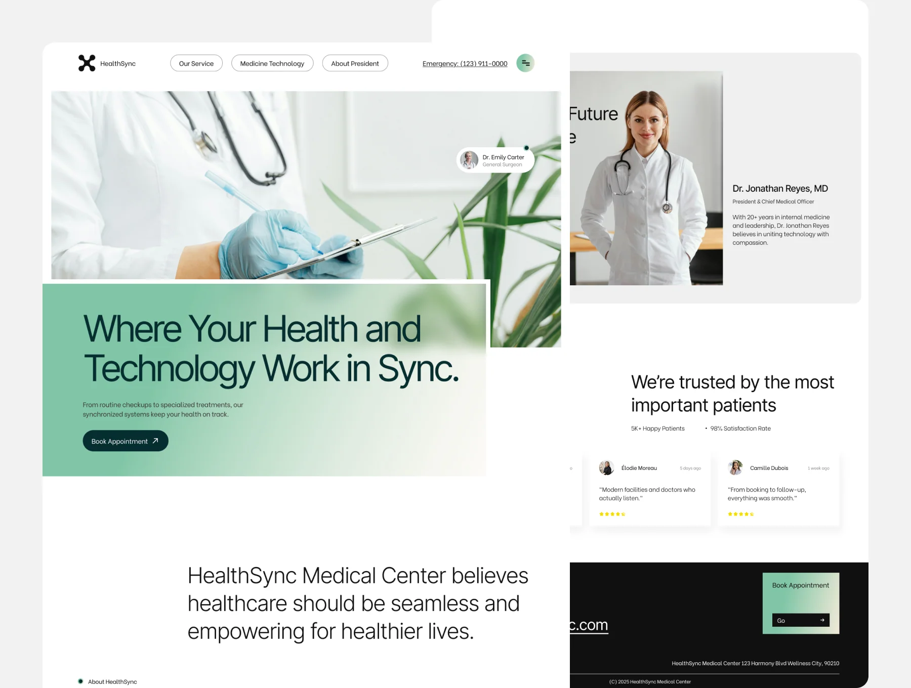 HealthSync - Medical Center Web UI 2