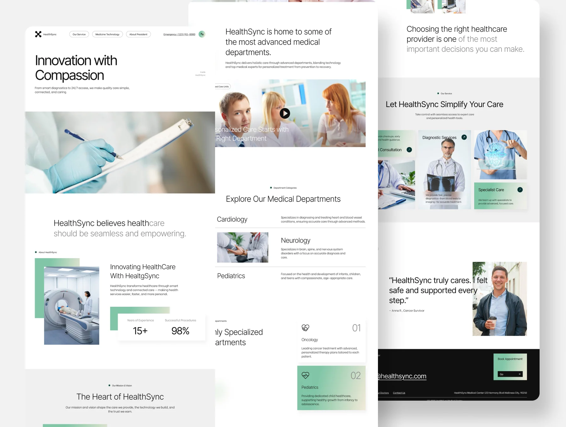 HealthSync - Medical Center Web UI 5