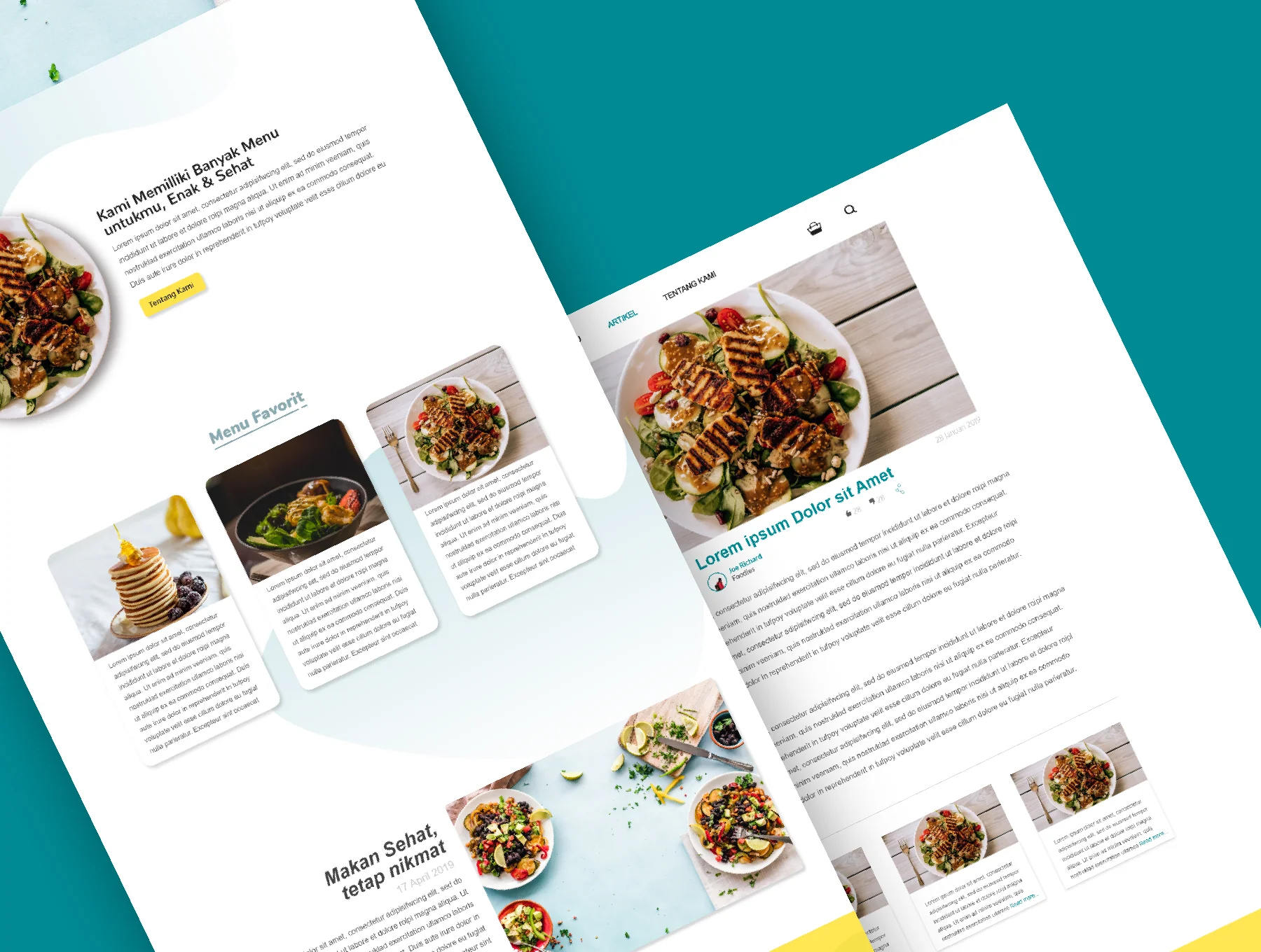 Healthy Food Website Template 5