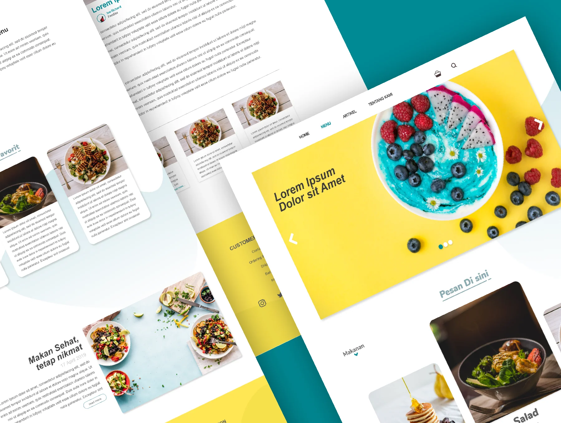 Healthy Food Website Template 6