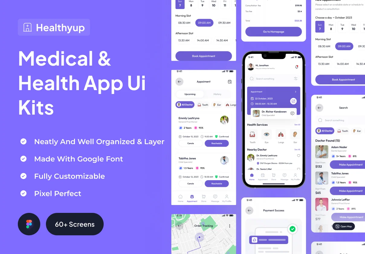 Healthyup - Medical & Health App Ui Kits