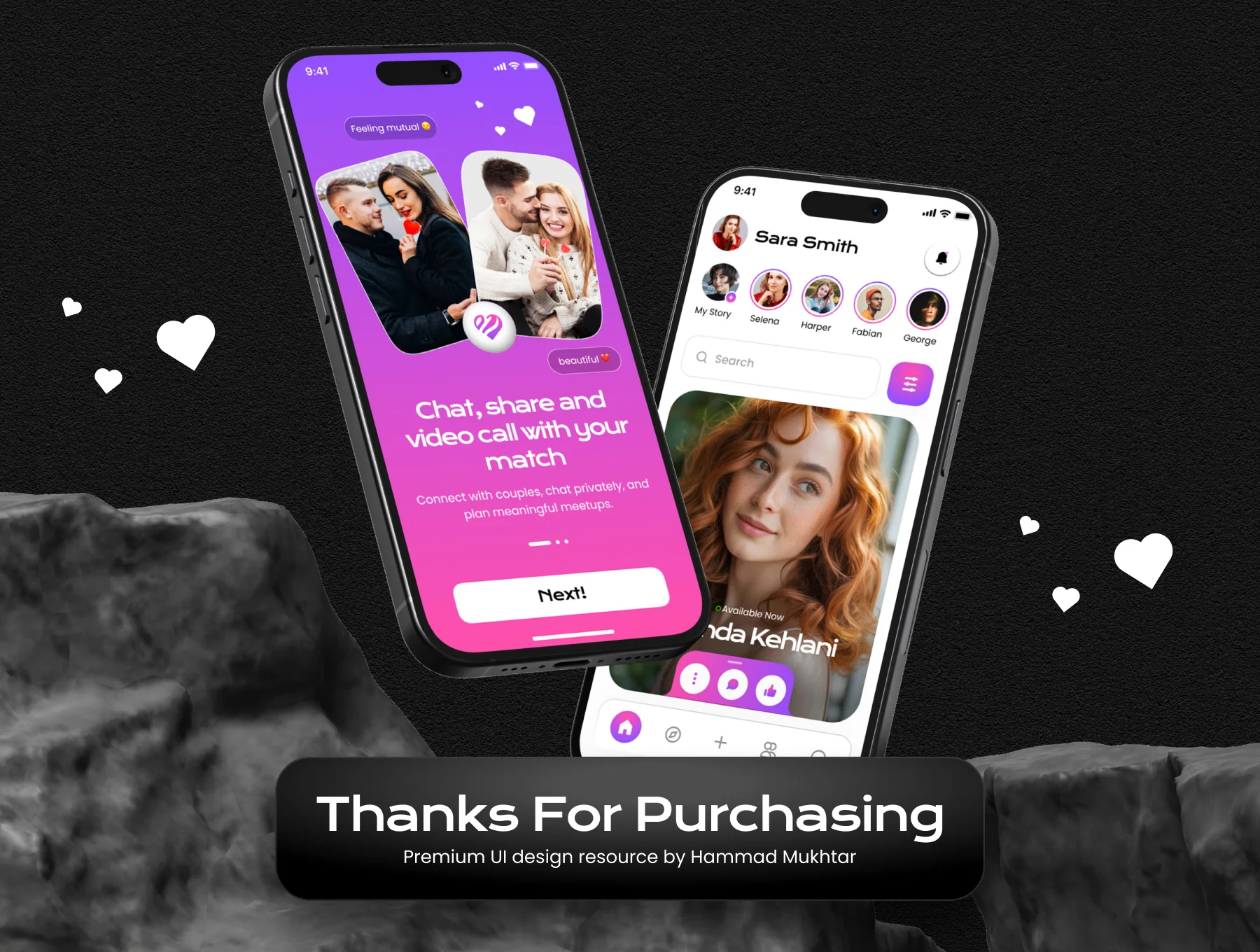 Heartly — Modern Dating App UI Kit 6