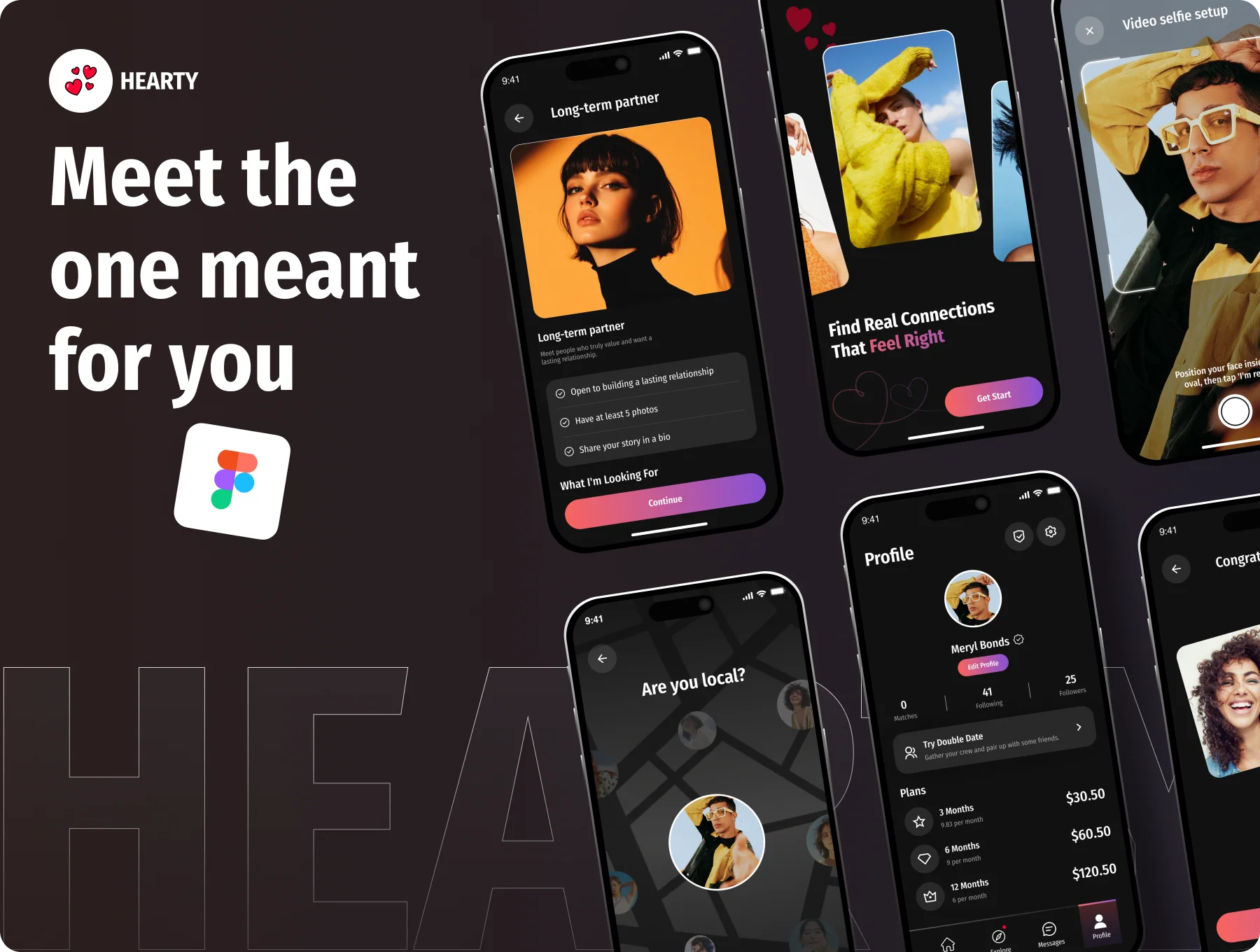 Hearty | Modern Dating App UI Kit for Figma 9