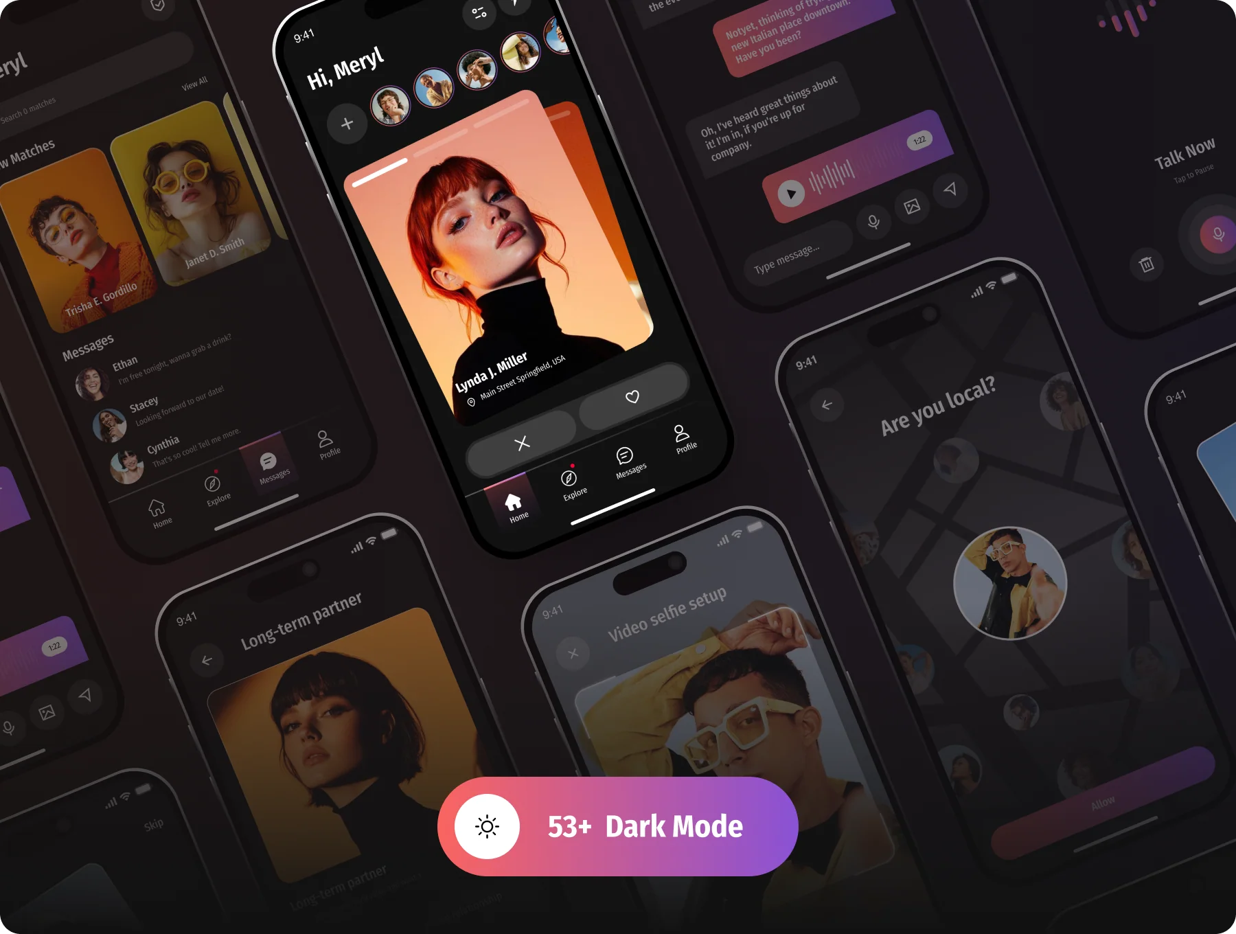 Hearty | Modern Dating App UI Kit for Figma 3