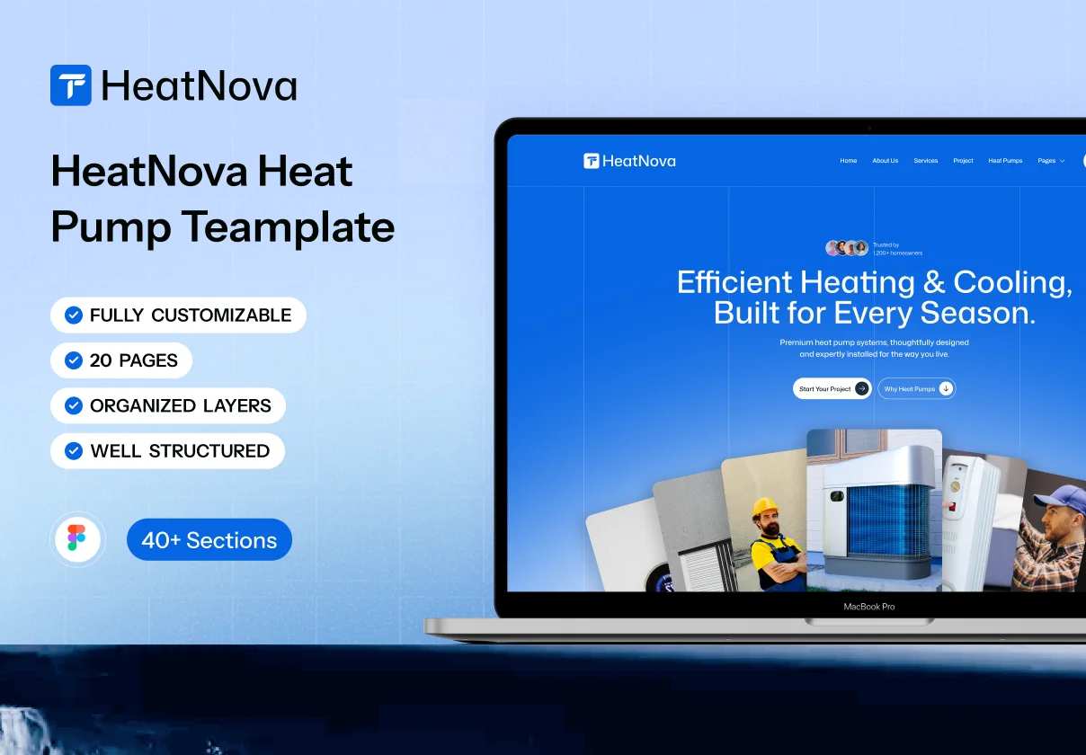 HeatNova – Heat Pump Service Website Template