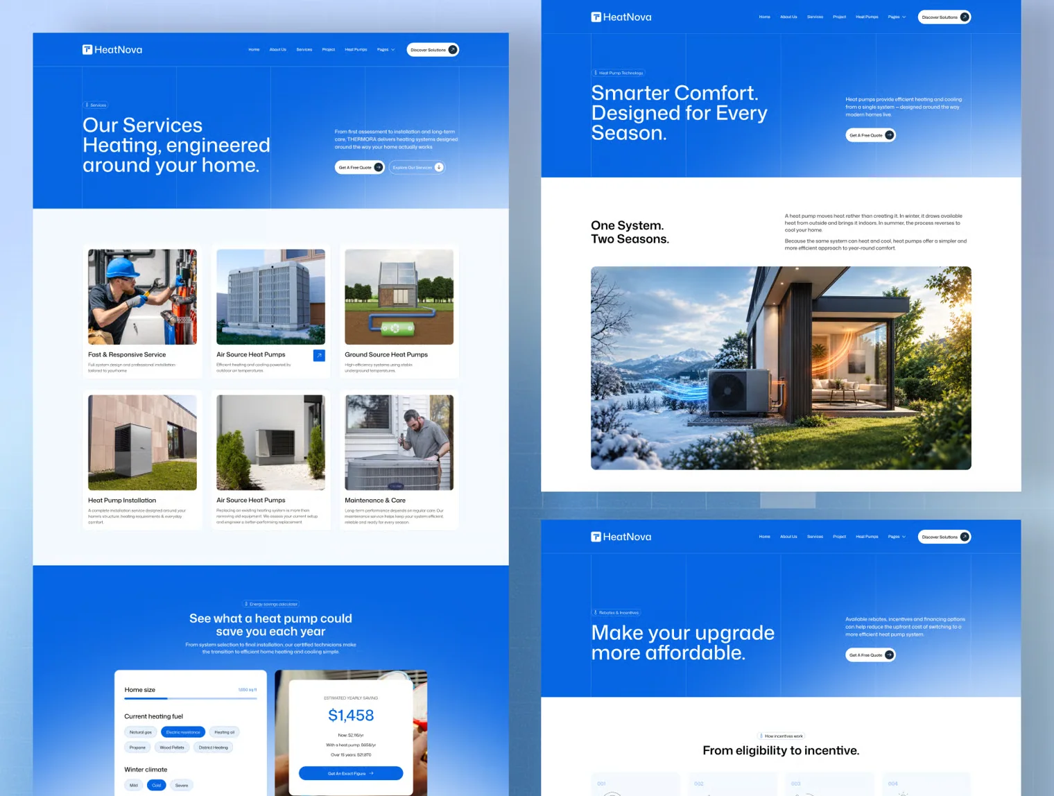 HeatNova – Heat Pump Service Website Template 2