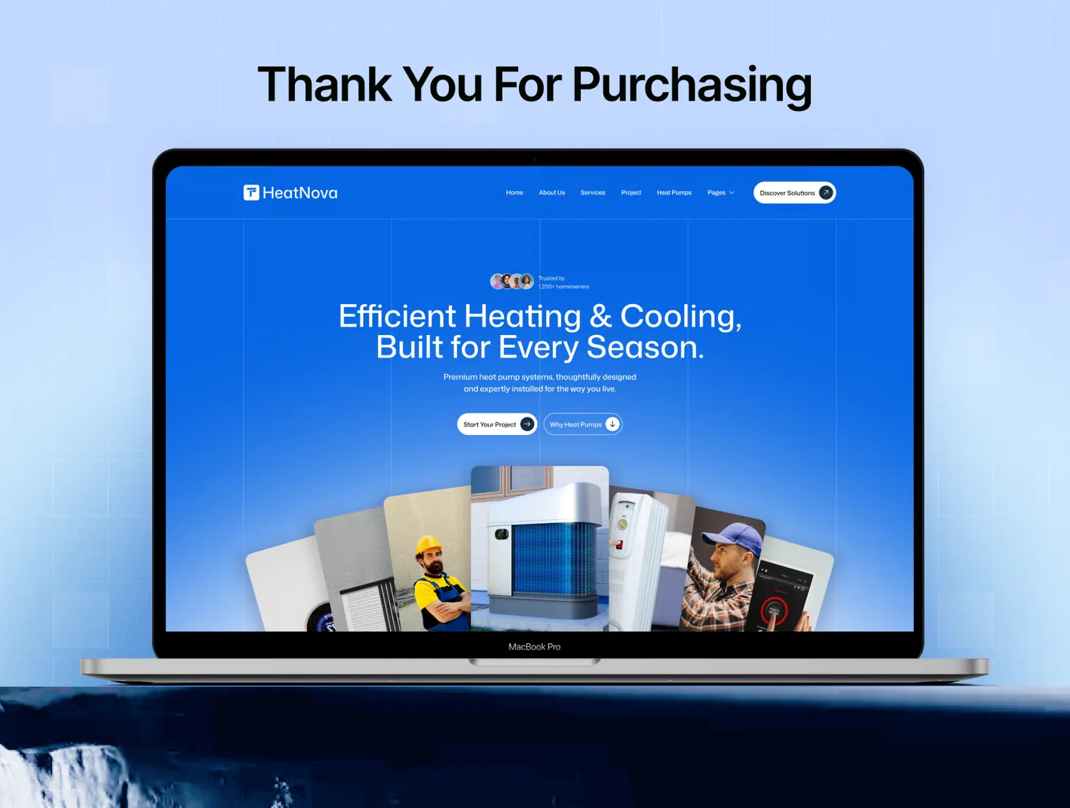 HeatNova – Heat Pump Service Website Template 6