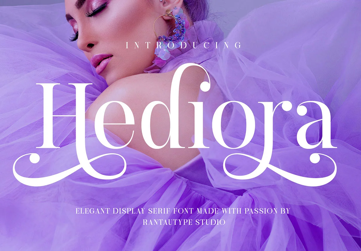 Hediora Elegant Display Serif Font