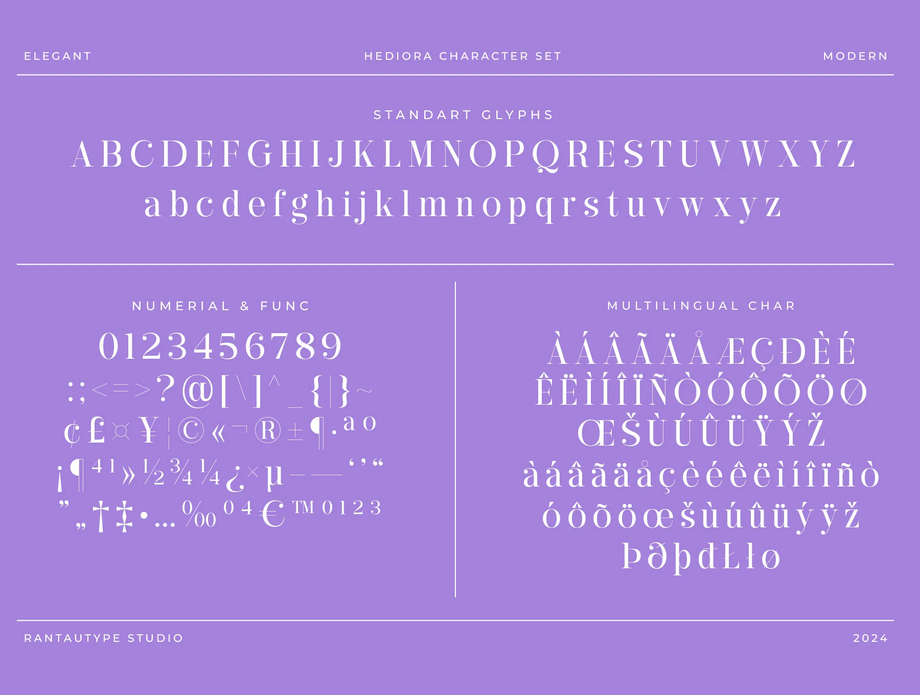 Hediora Elegant Display Serif Font 7