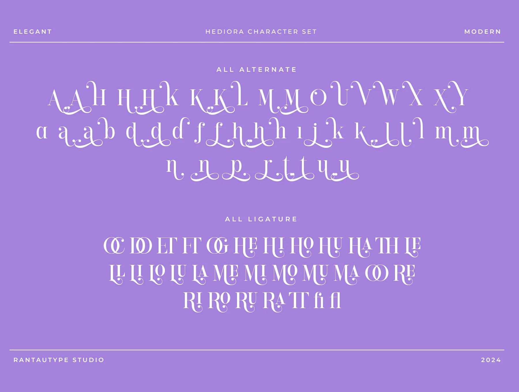 Hediora Elegant Display Serif Font 8