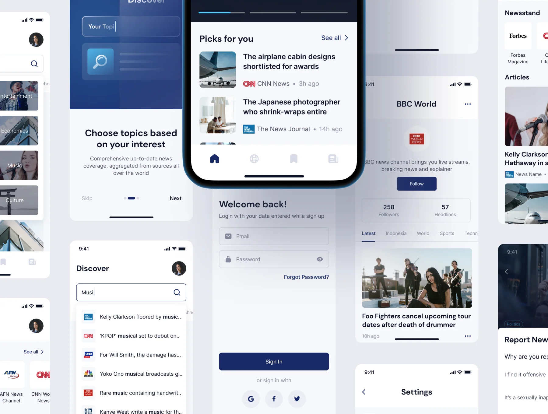 Hednews - News Portal App UI Kit 6