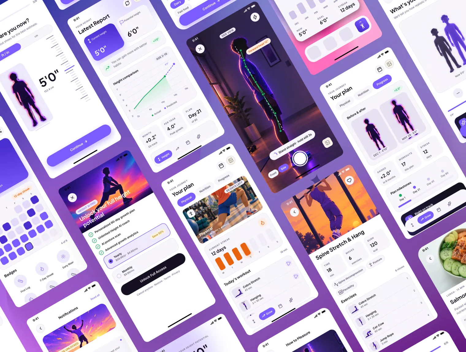 Height AI - AI Height Maximizer App - Mobile UI Kit 3