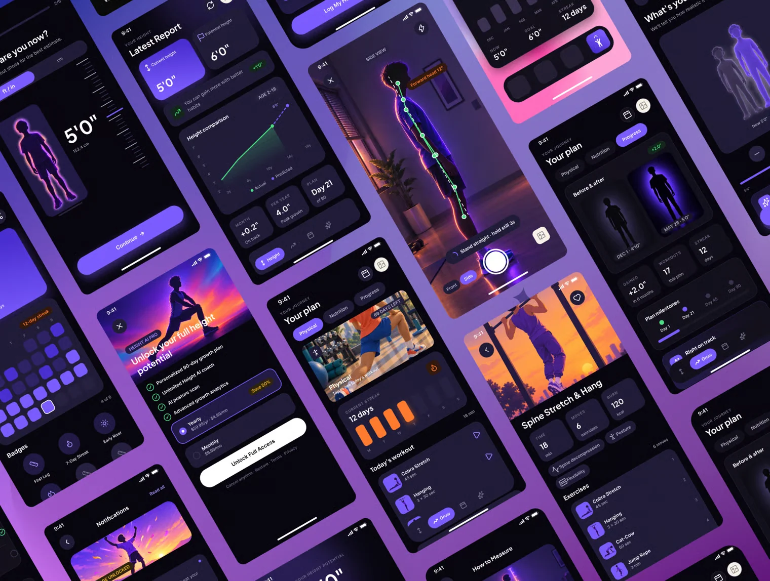 Height AI - AI Height Maximizer App - Mobile UI Kit 4