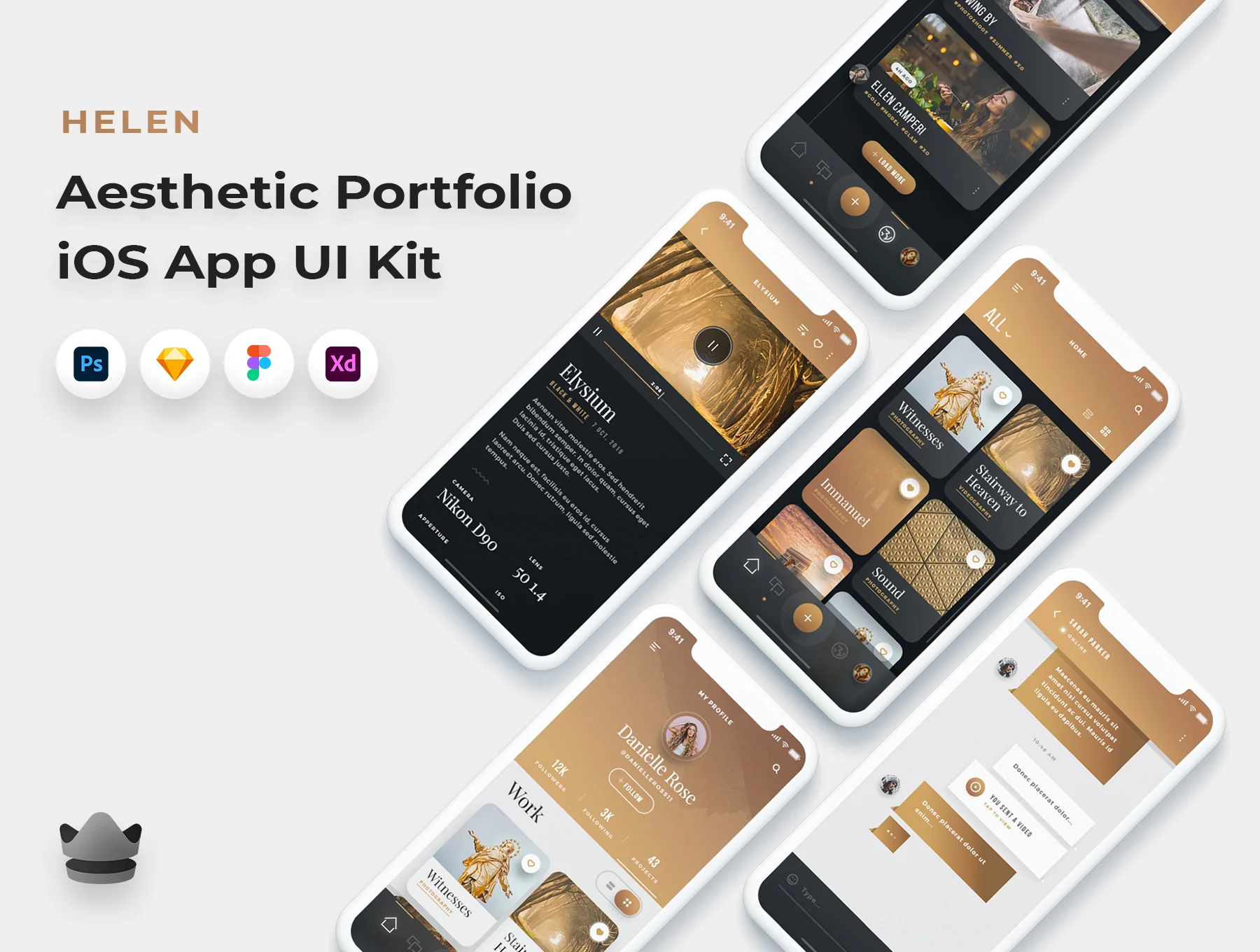 Helen - Portfolio & Gallery UI Kit