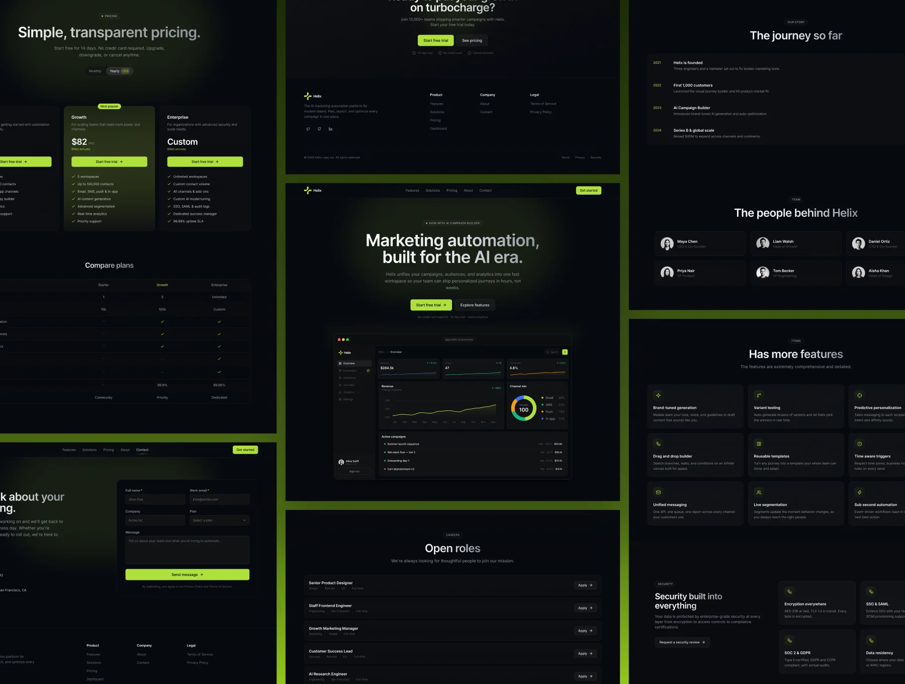 Helix - AI SaaS Marketing UI Kit 5