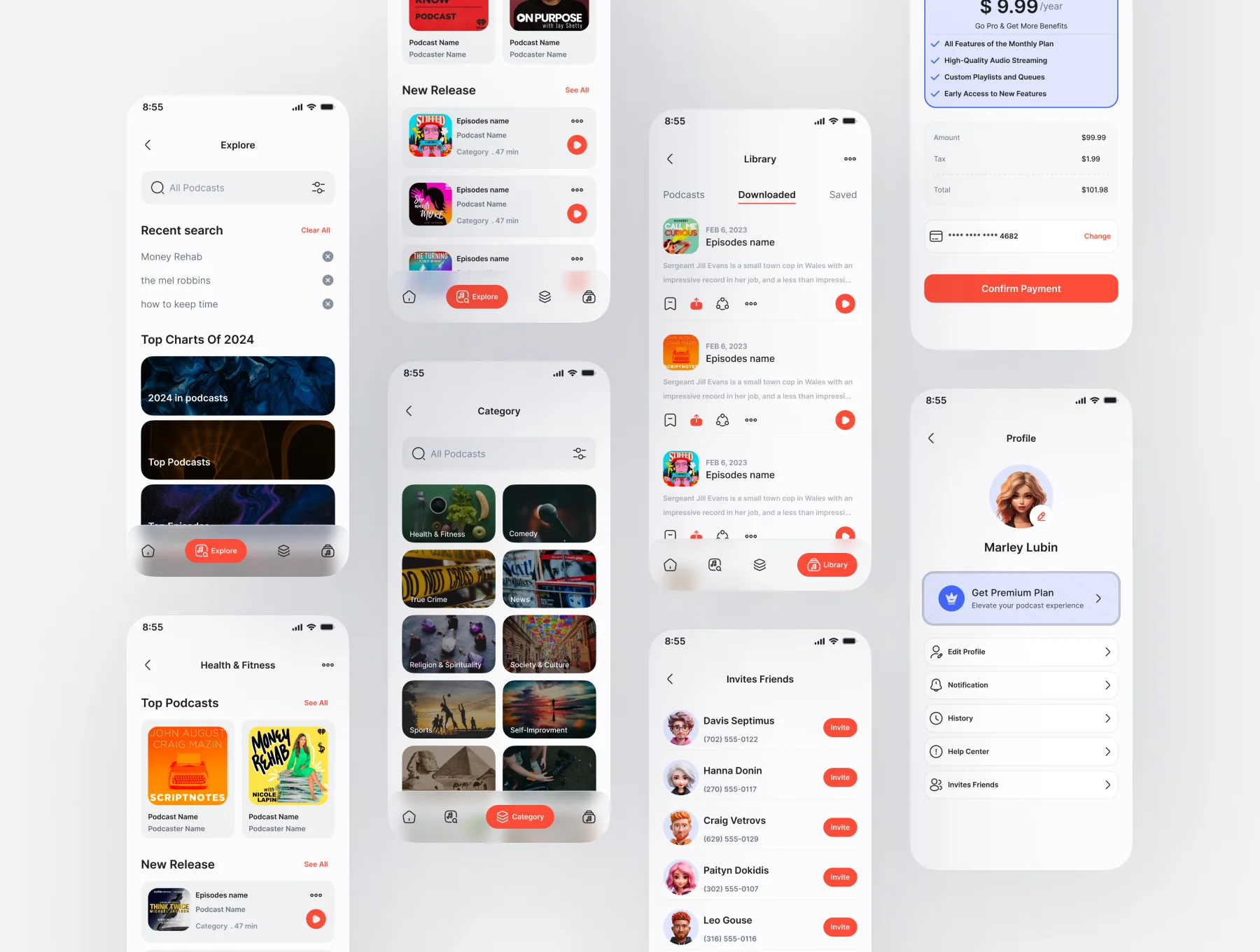 HELIX - Podcast App UI Kit 4