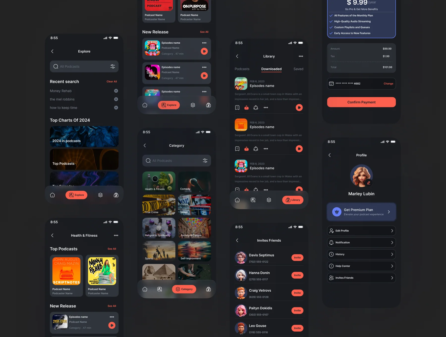 HELIX - Podcast App UI Kit 6