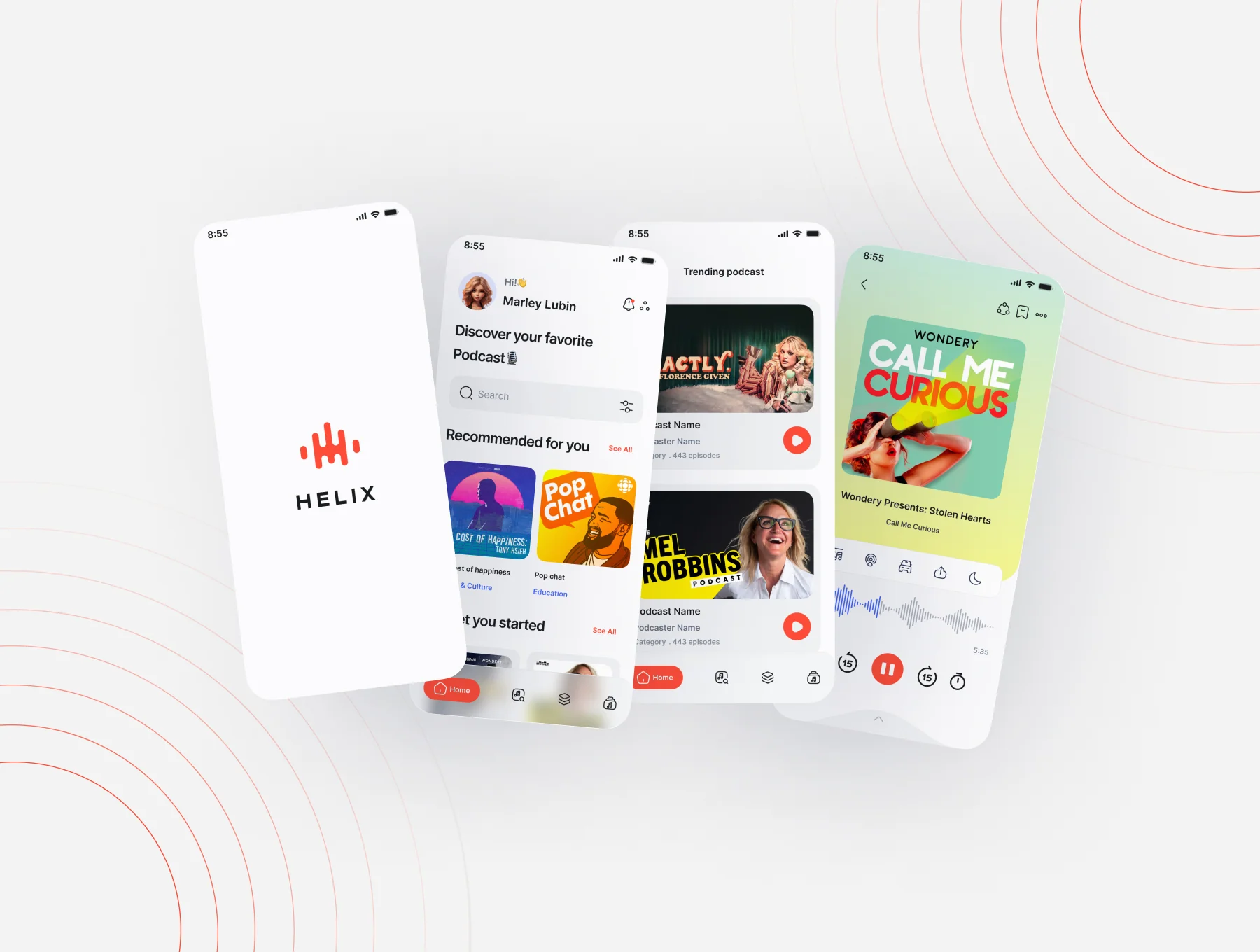 HELIX - Podcast App UI Kit 7