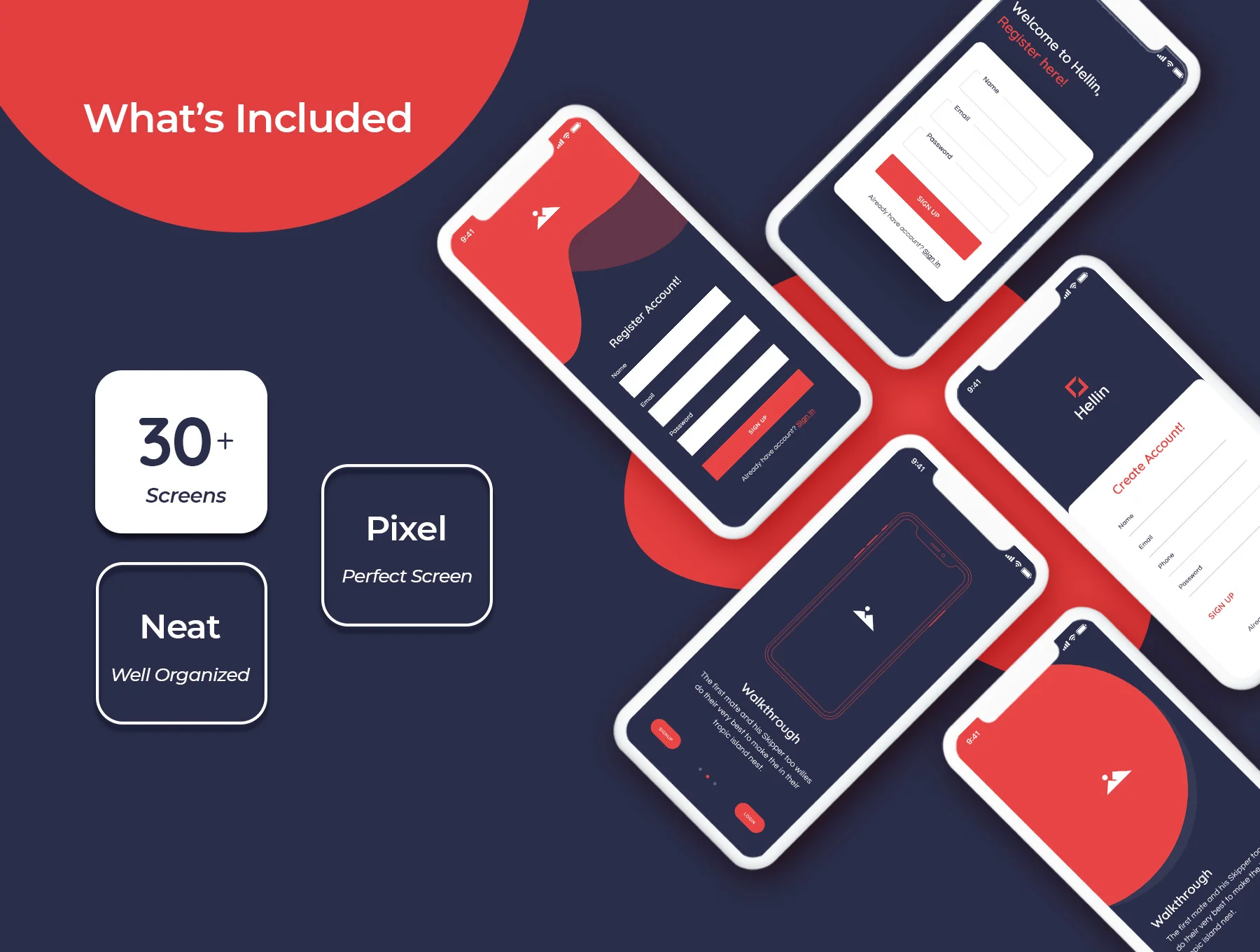 Hellin Mobile Wireframe Kit 5