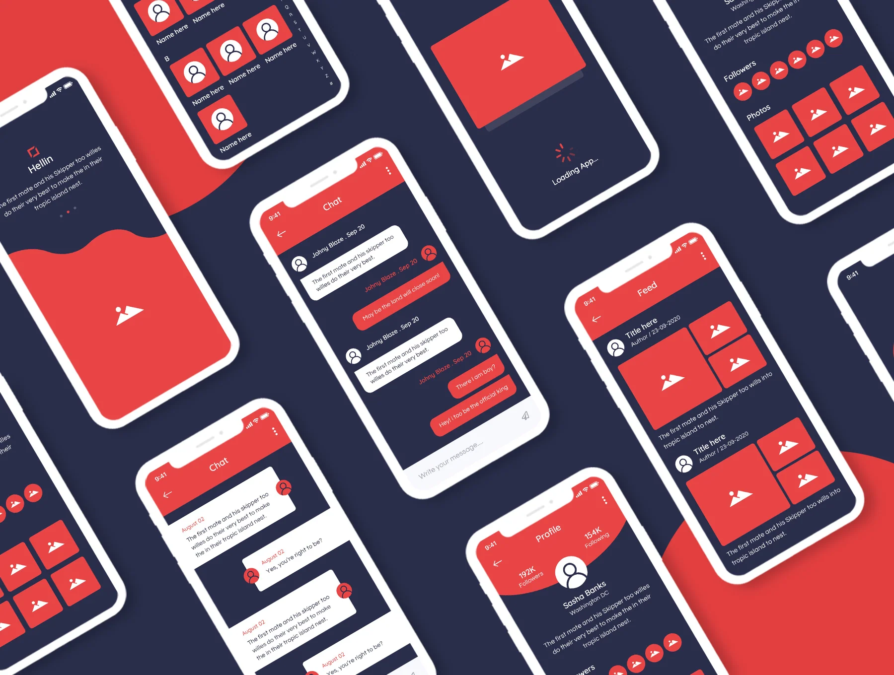 Hellin Mobile Wireframe Kit 8