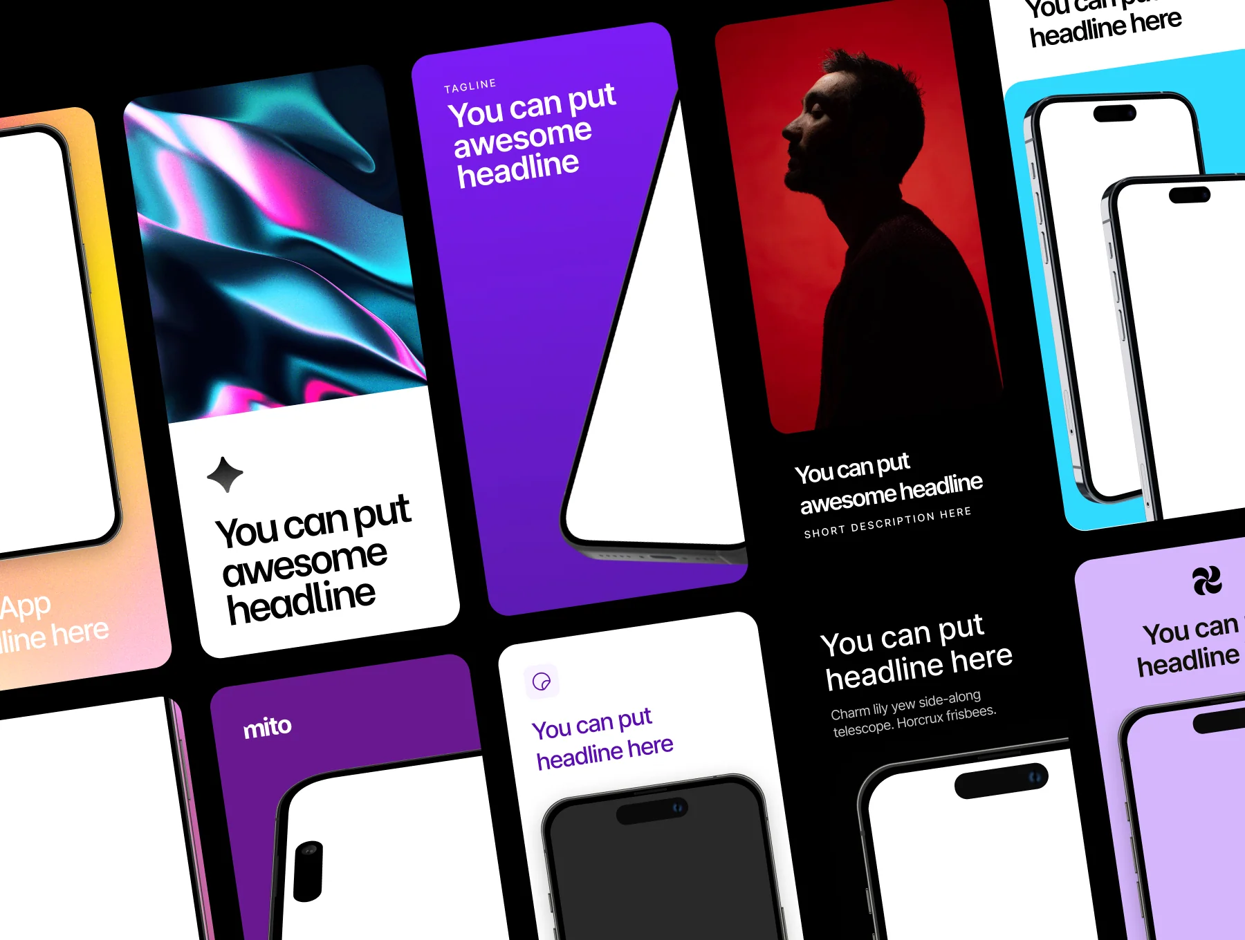 Mito - Appstore and Google Play  Screenshot Templates 2