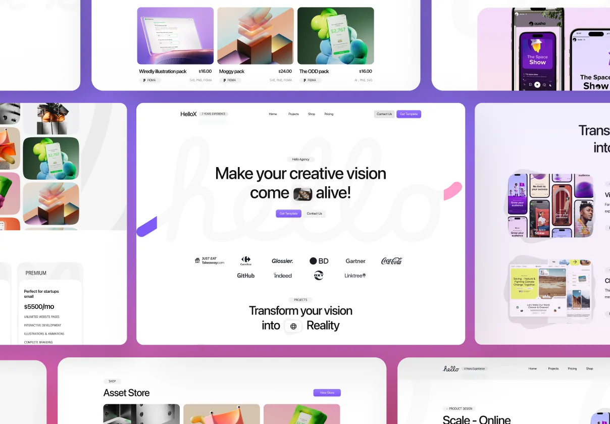 HelloX — Framer Design Agency Template