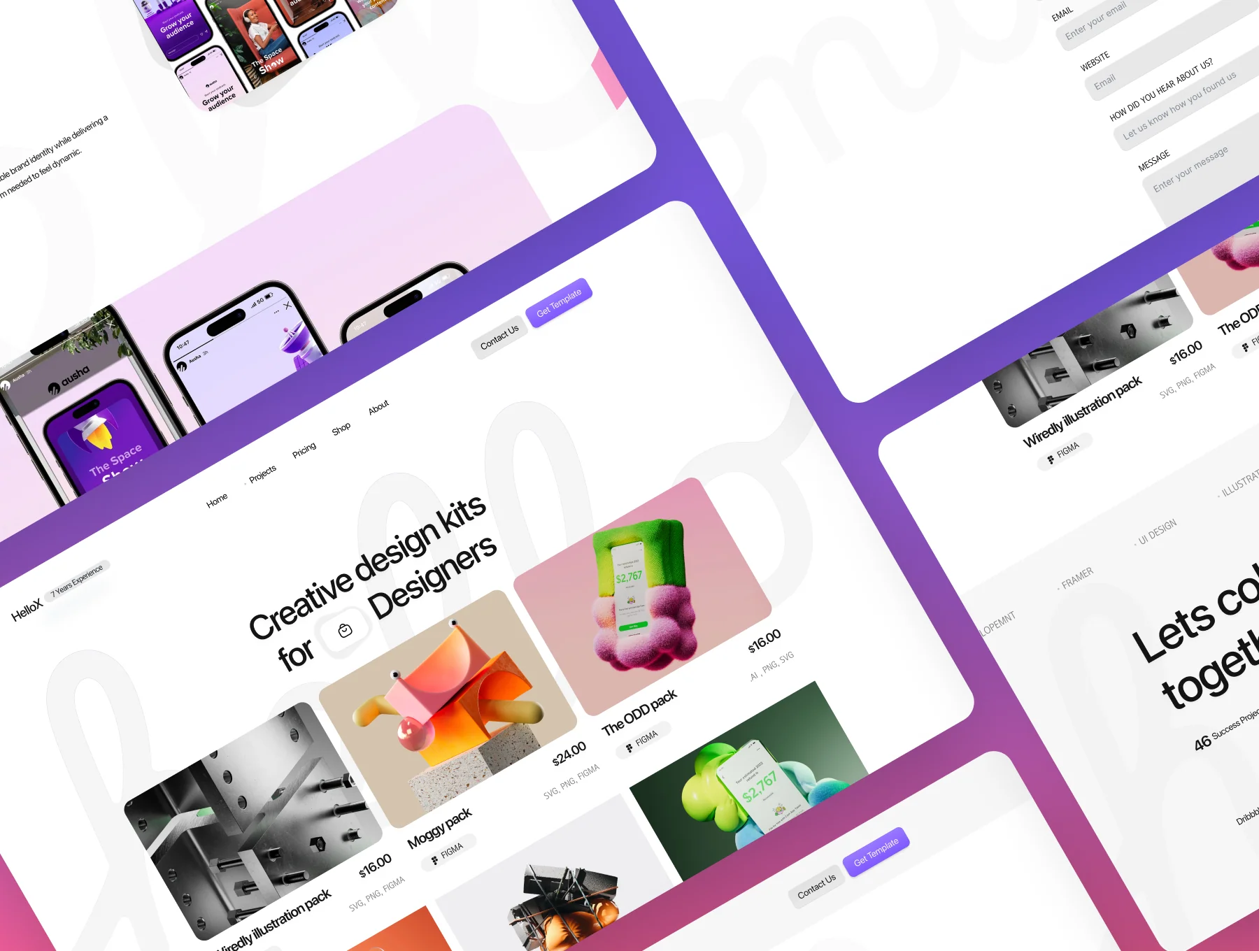 HelloX — Framer Design Agency Template