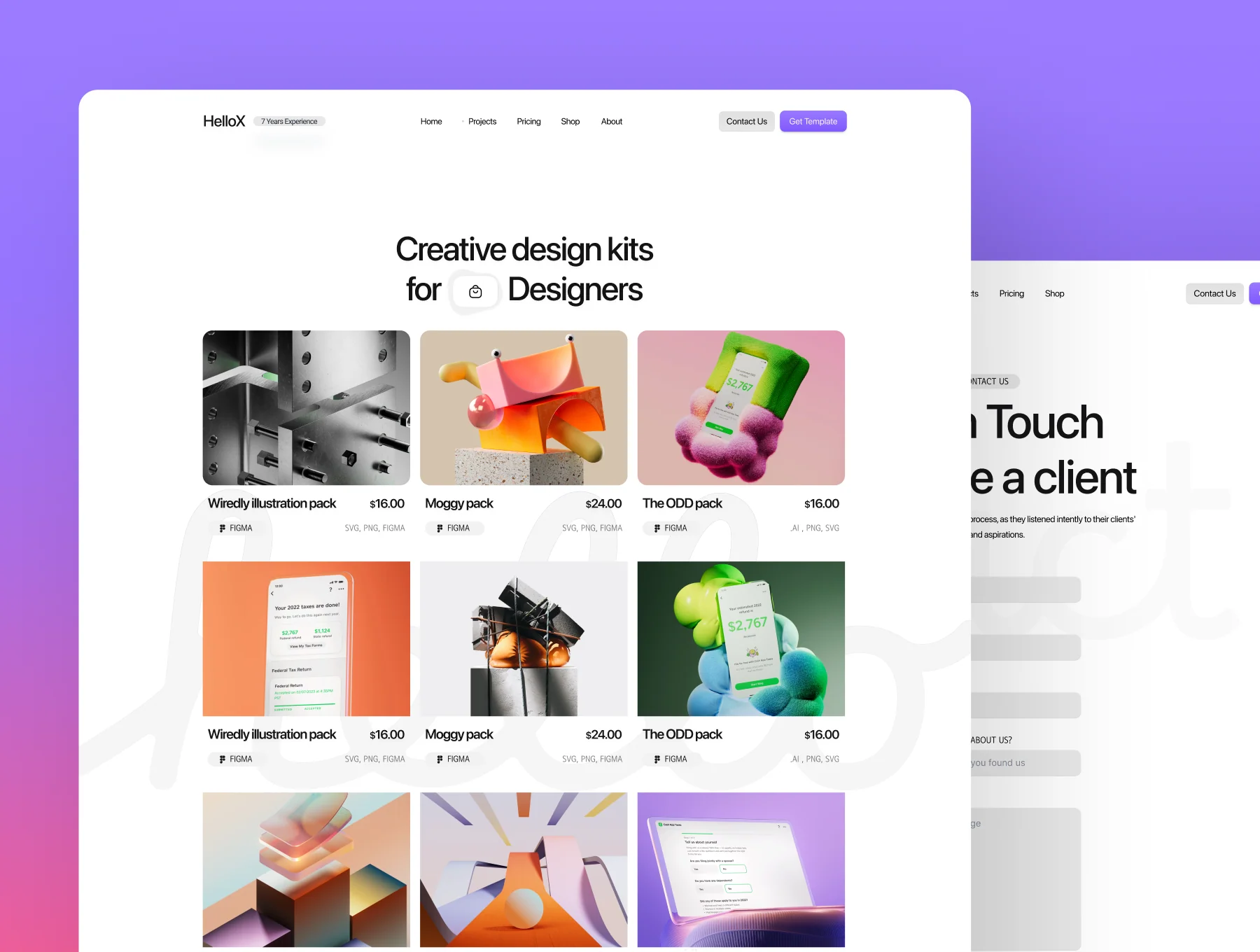 HelloX — Framer Design Agency Template 2